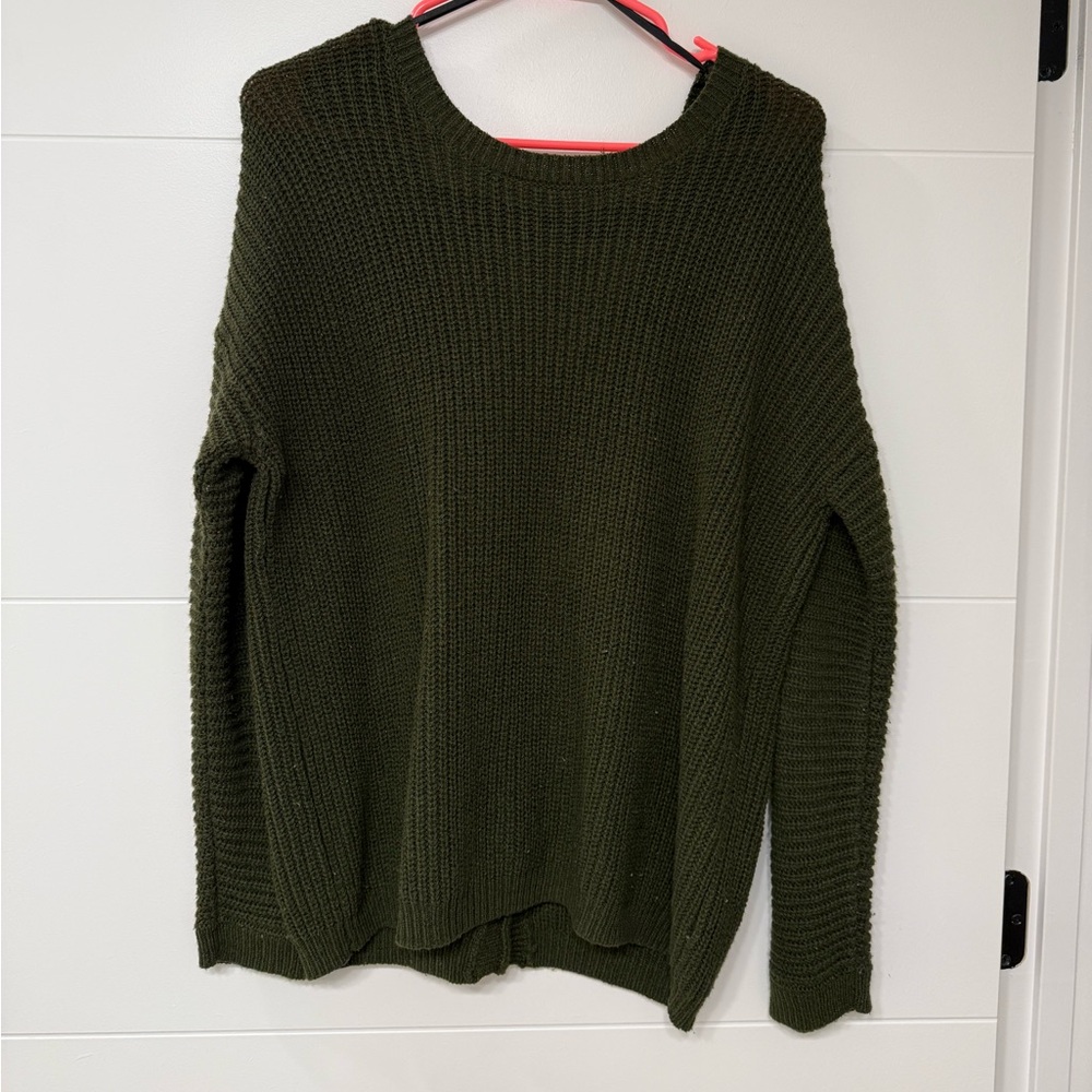 F21 Olive Green Women's Sweater